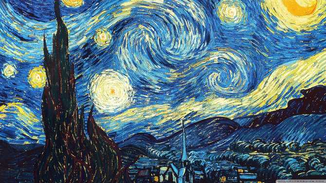 Starry Night by Vincent van Gogh.